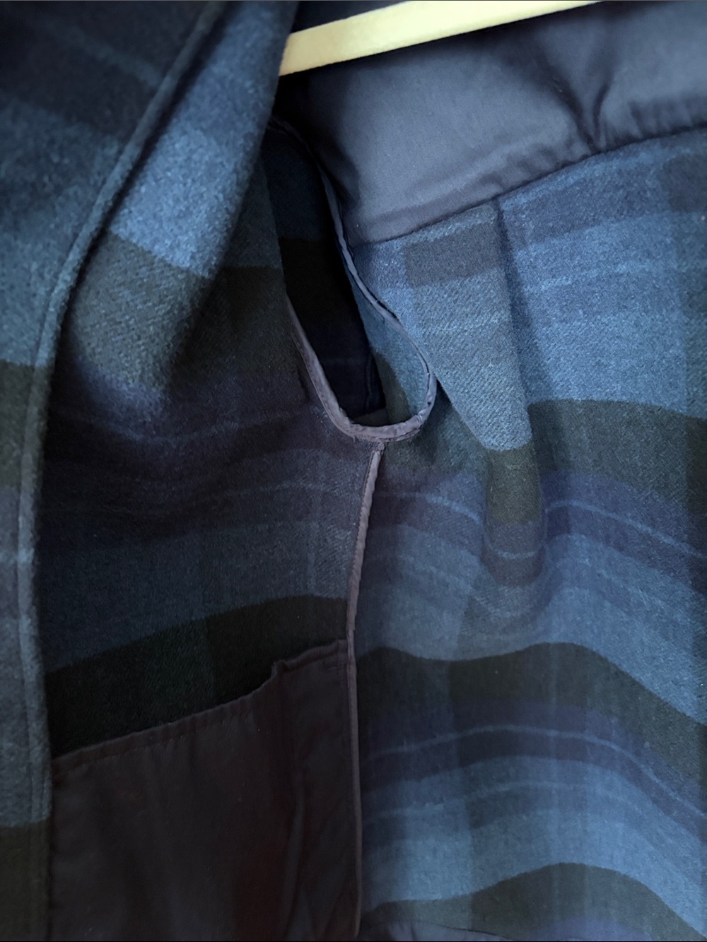 Blue Plaid Button Jacket - Picture 4 of 8